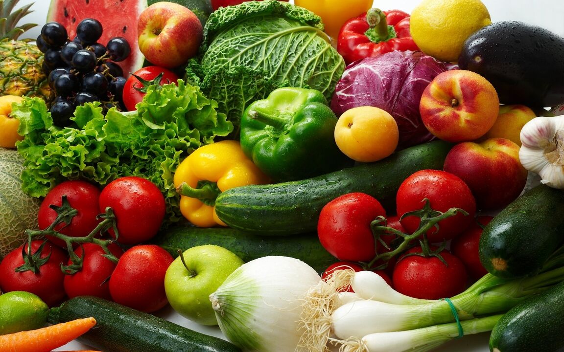 fruits and vegetables against gout