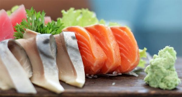 According to the Japanese diet, you can eat fish, but without salt